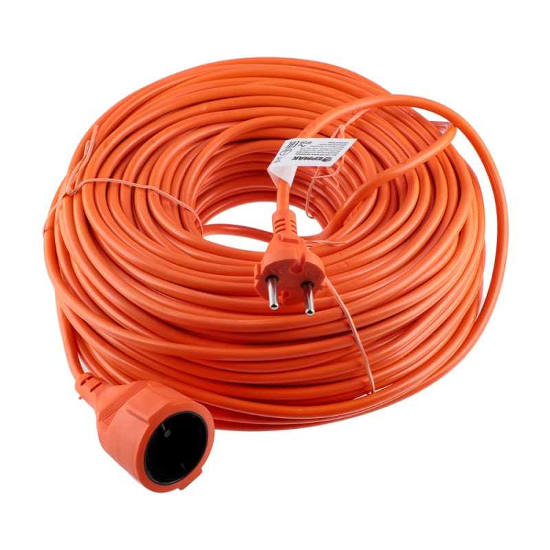 ЕРМАК Удлинитель силовой в мотке, 2х1,5 мм2, длина 50м (макс.нагрузка 16А или 2,2кВт) ЕРМАК Удлинитель силовой в мотке, 2х1,5 мм2, длина 50м (макс.нагрузка 16А или 2,2кВт)