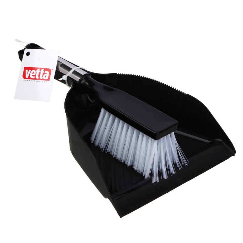 VETTA Набор: совок + щетка Сопрано, полипропилен, нерж.сталь, щетка 25,5х5х6,5, совок 29х21х6,5см VETTA Набор: совок + щетка Сопрано, полипропилен, нерж.сталь, щетка 25,5х5х6,5, совок 29х21х6,5см