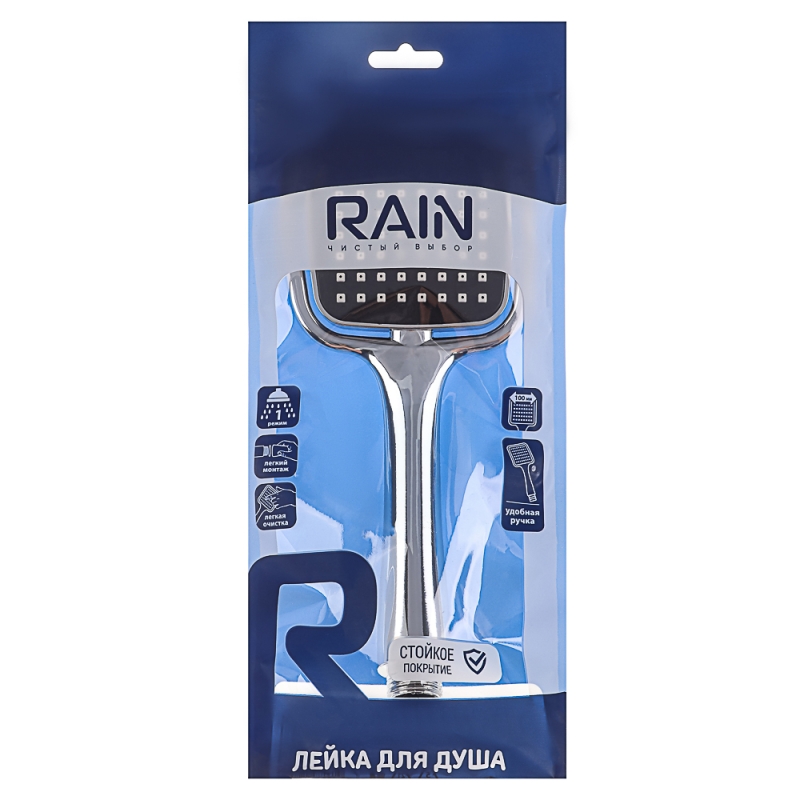 RAIN Лейка для душа, 1 режим, 100мм, хром RAIN Лейка для душа, 1 режим, 100мм, хром