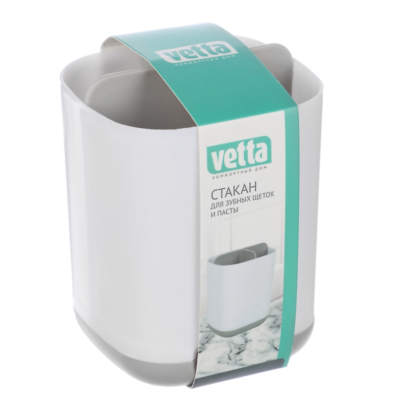 VETTA Стакан для зубных щеток и пасты  VETTA Стакан для зубных щеток и пасты "SWEDEN", полипропилен