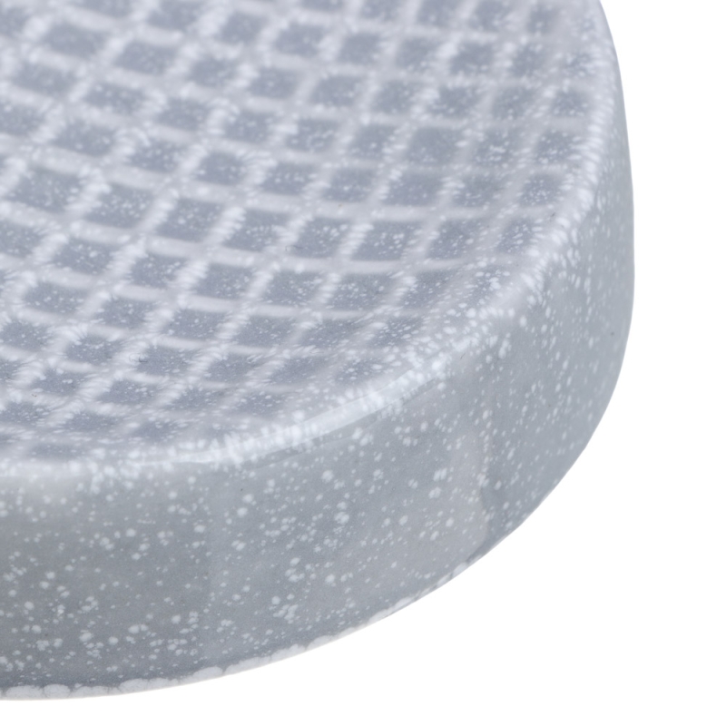 VETTA Мыльница, керамика, 10,5x10,5x2,5 см, квадро, серый VETTA Мыльница, керамика, 10,5x10,5x2,5 см, квадро, серый