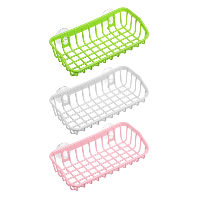 VETTA Держатель для губок, на присосках, пластик, 5x11x21см, 3 цвета VETTA Держатель для губок, на присосках, пластик, 5x11x21см, 3 цвета