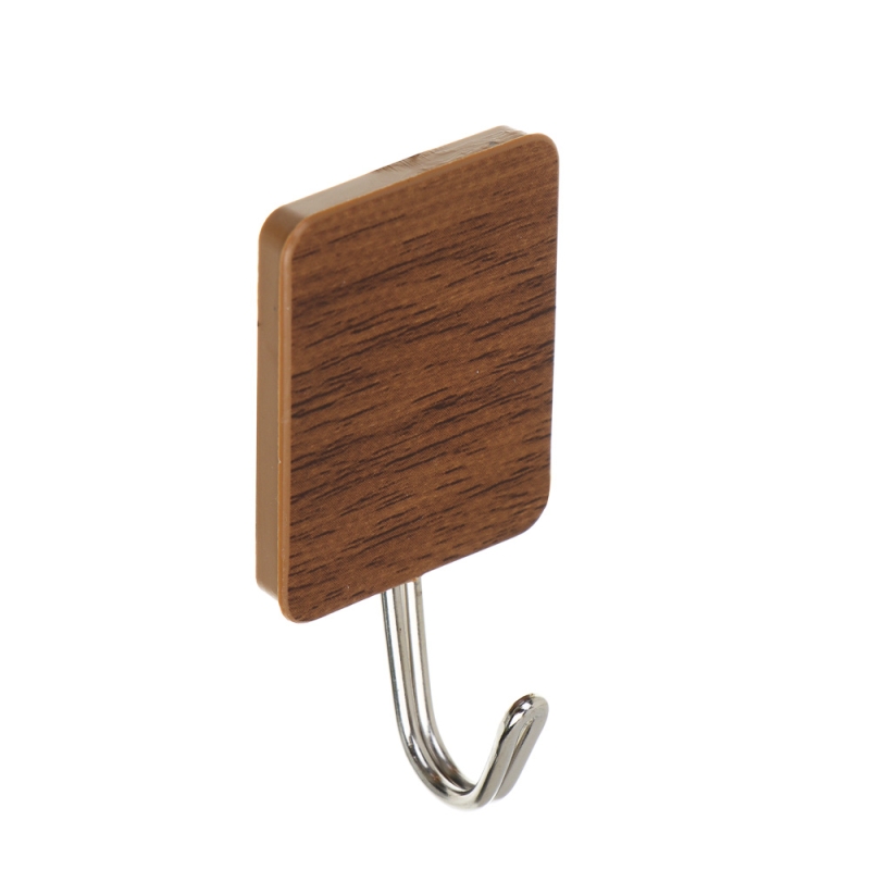 VETTA Крючки самоклеящиеся, 5 шт, принт под  VETTA Крючки самоклеящиеся, 5 шт, принт под "Дерево", металл, PS, 2 цвета