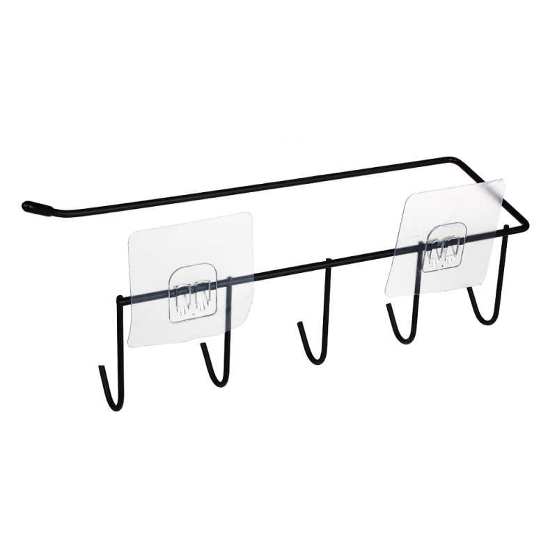 VETTA Держатель-планка с крючками для кухонной утвари, 28х7,5х8см, металл, ПВХ, 2 цвета VETTA Держатель-планка с крючками для кухонной утвари, 28х7,5х8см, металл, ПВХ, 2 цвета