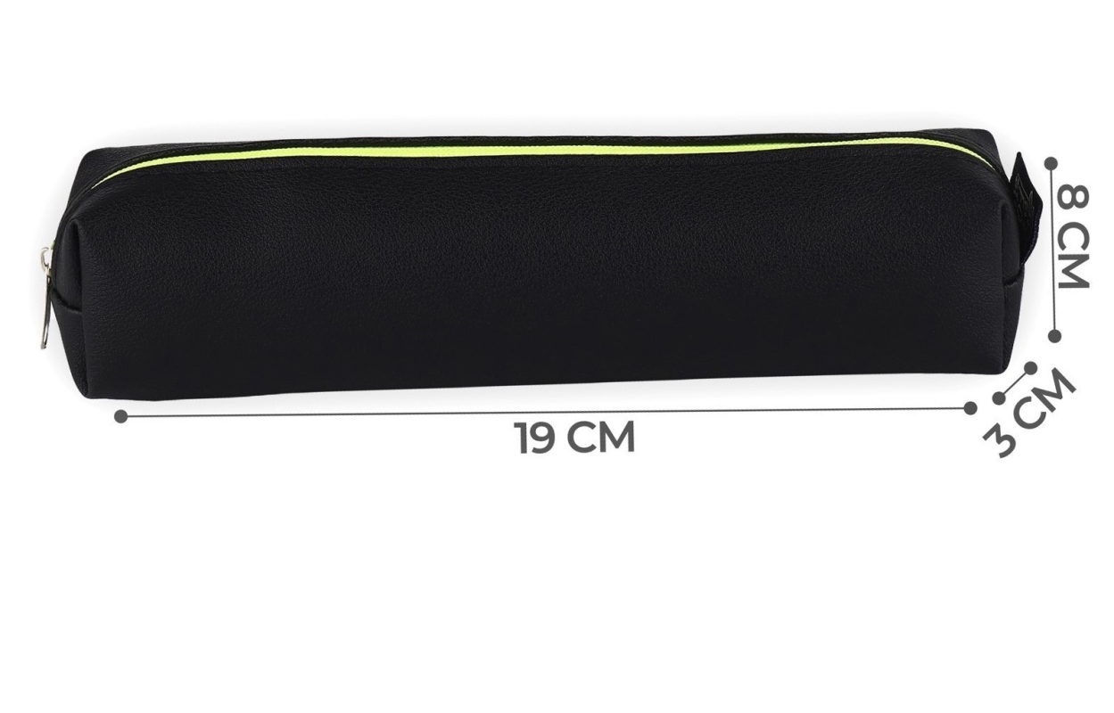 Пенал школьный из искусственной кожи «1 сентября: Черный» , 19 х 8 х 3 см Пенал школьный из искусственной кожи «1 сентября: Черный» , 19 х 8 х 3 см