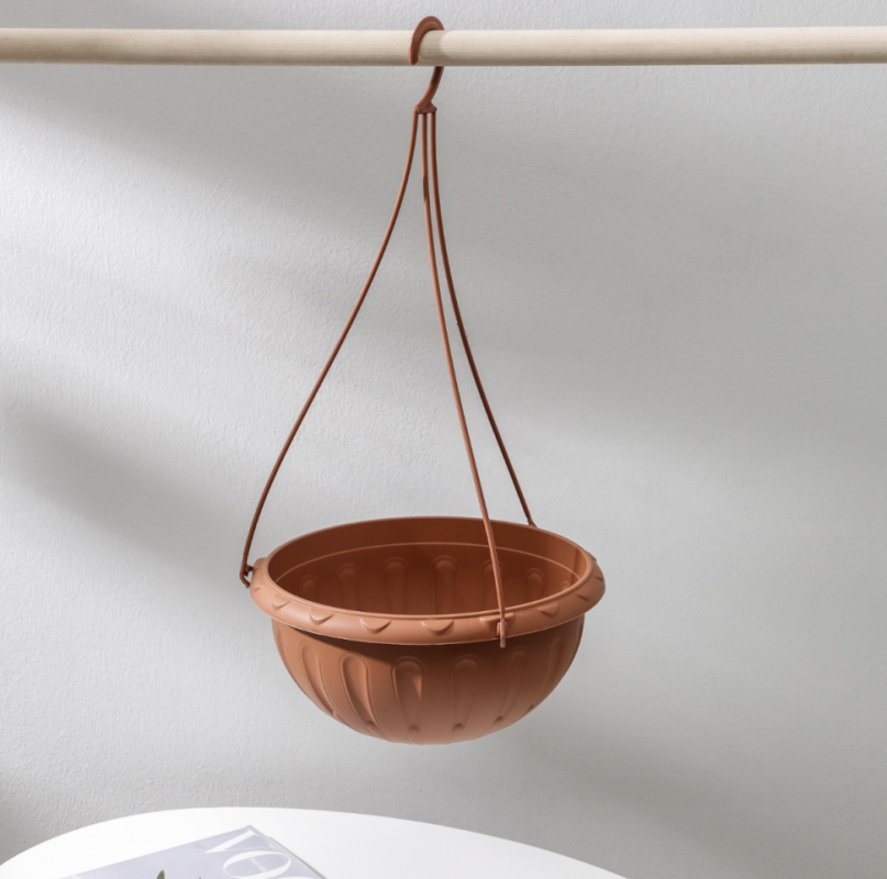 Кашпо уличное для цветов подвесное «Джулия», 3,5 л, цвет коричневый Кашпо уличное для цветов подвесное «Джулия», 3,5 л, цвет коричневый