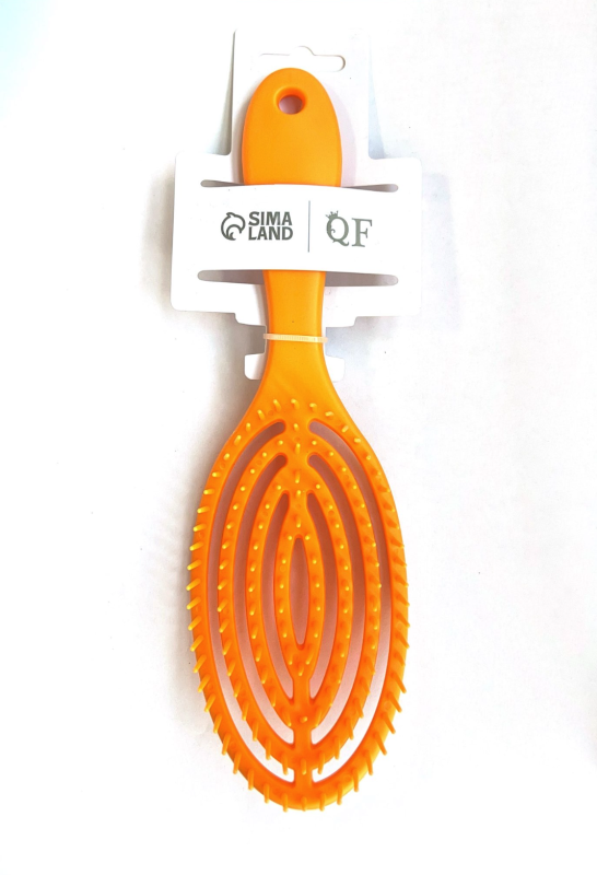 Расчёска массажная, для сушки волос, 7,5 × 23,5 см (оранжевый) Расчёска массажная, для сушки волос, 7,5 × 23,5 см (оранжевый)