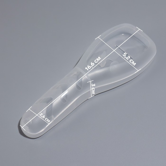 Органайзер для бритвы, с крышкой, 16,6 × 5,2 × 3 см, цвет прозрачный Органайзер для бритвы, с крышкой, 16,6 × 5,2 × 3 см, цвет прозрачный