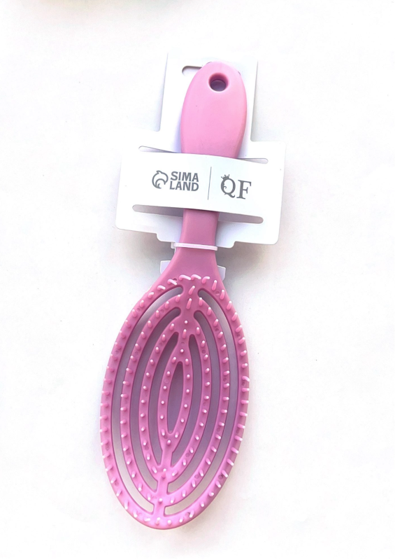 Расчёска массажная, для сушки волос, 7,5 × 23,5 см (фиолетово-розовый) Расчёска массажная, для сушки волос, 7,5 × 23,5 см (фиолетово-розовый)