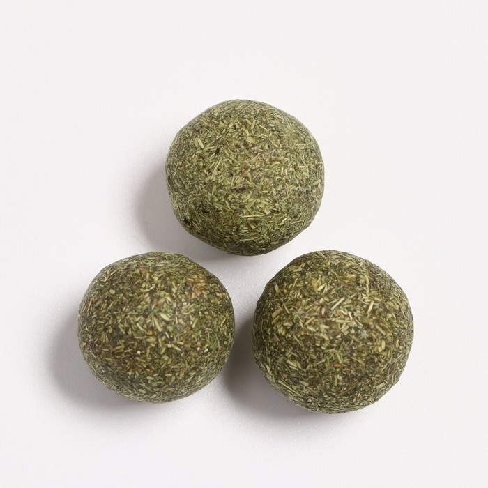 Набор шаров для кошек из кошачьей мяты 3 см Набор шаров для кошек из кошачьей мяты 3 см