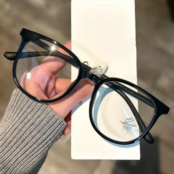 Очки имиджевые без диоптрий круглые черные