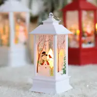 Фонарь новогодний декоративный светильник белый