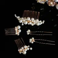Гребень для волос свадебный с жемчужинами набор заколок