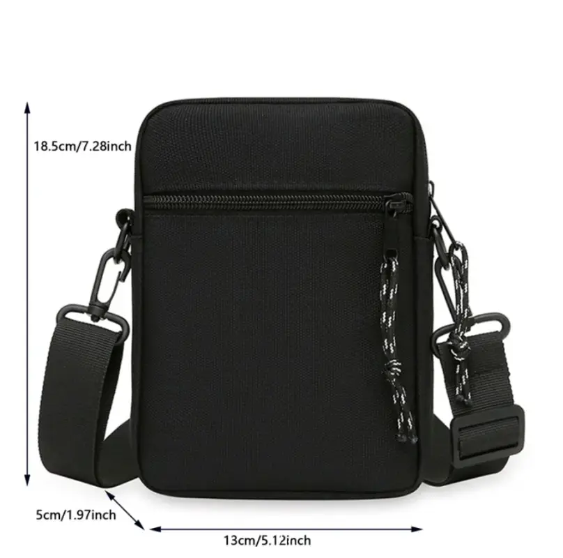 Сумка кросс-боди унисекс черная Сумка кросс-боди унисекс черная