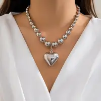 Колье на шею массивное с Сердцем