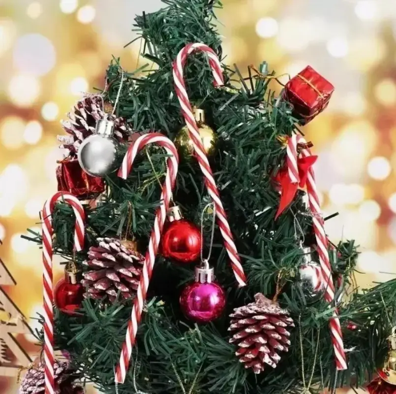 Леденцы на ёлку акриловые 6 штук Леденцы на ёлку акриловые 6 штук