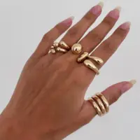 Набор колец Линда 4 штуки