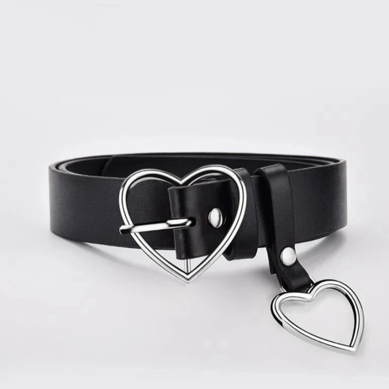 Ремень с пряжкой в форме сердца 85 см Ремень с пряжкой в форме сердца 85 см