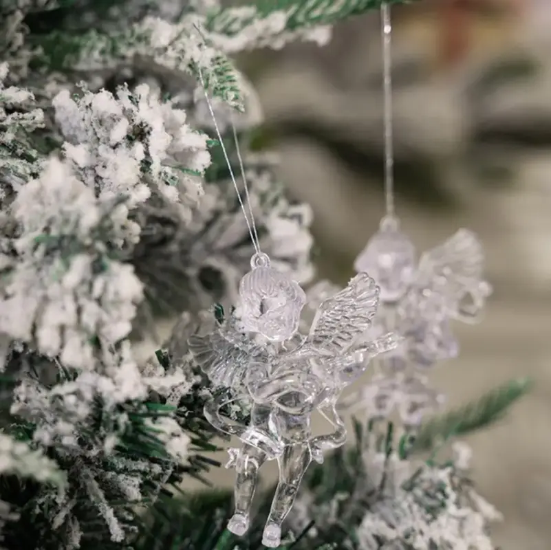 Елочные украшения Ангелочки 7 см 4 штуки Елочные украшения Ангелочки 7 см 4 штуки