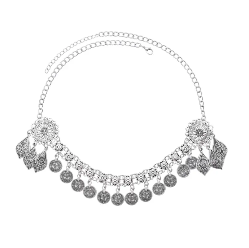 Тика на голову цепочка с монетами этническая