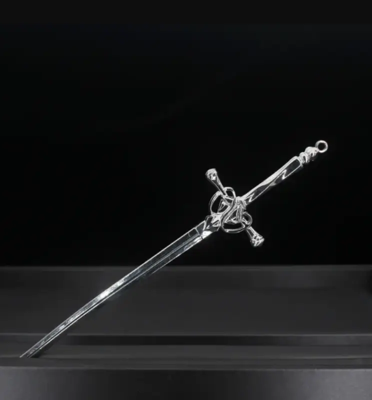 Палочка для волос шпилька Меч серебристая Палочка для волос шпилька Меч серебристая