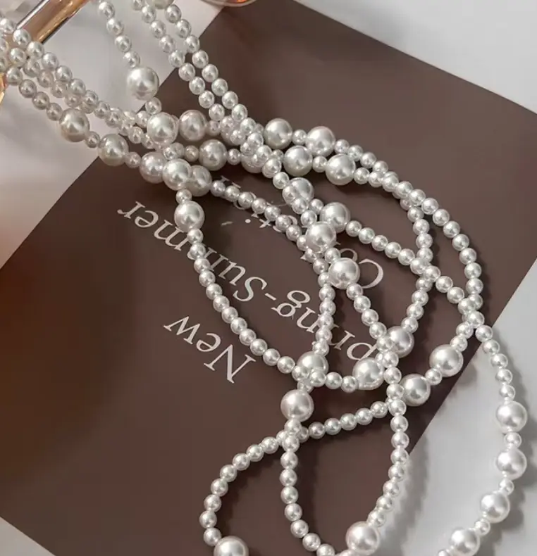 Бусы на шею из жемчуга длинные 150 см(Копия)