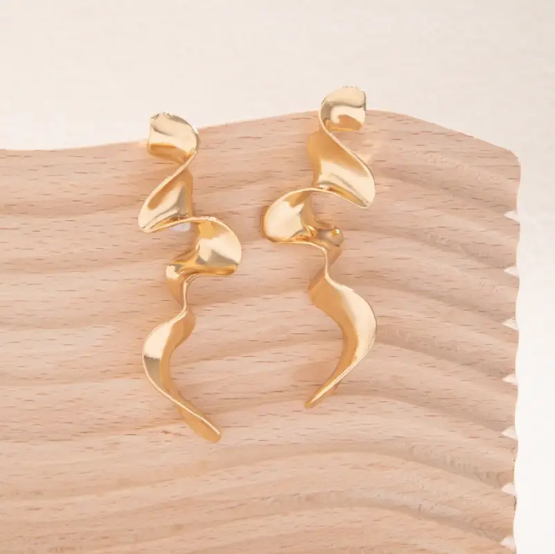 Клипсы длинные Зигзаг металлические 7 см