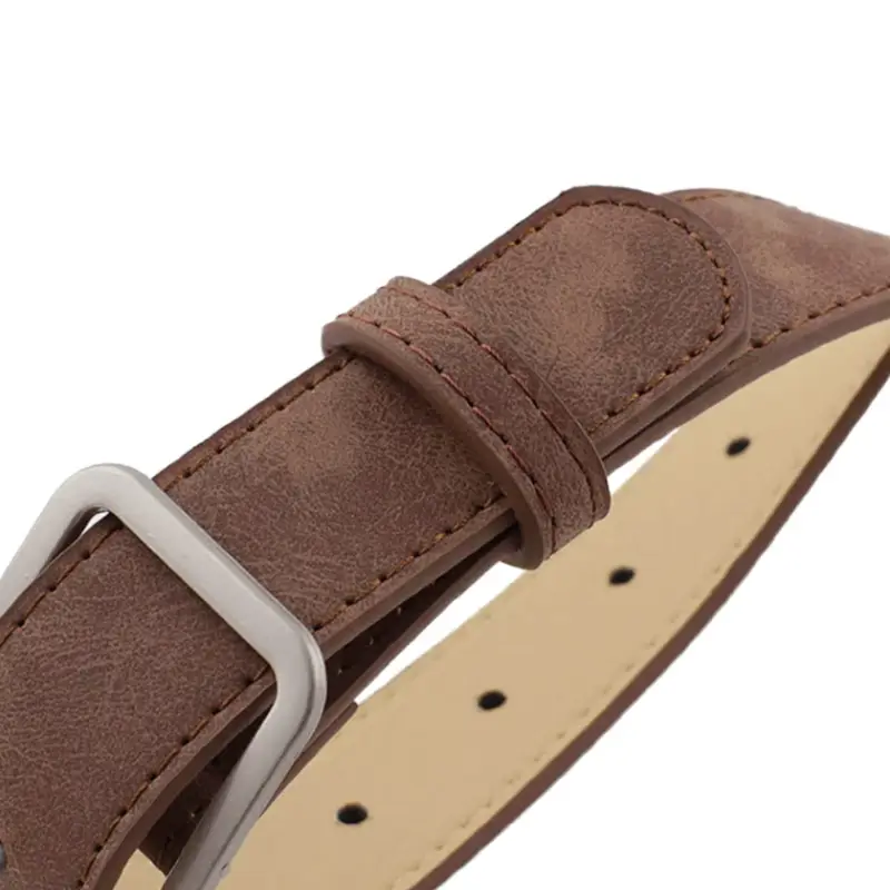 Ремень коричневый с серебряной пряжкой 85 см Ремень коричневый с серебряной пряжкой 85 см