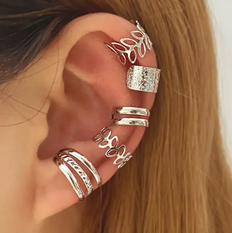 Каффы набор серебристые 5 штук