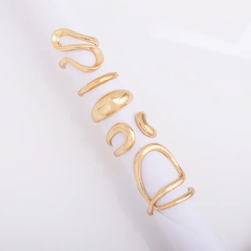 Набор колец объемные 5 штук