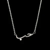 Подвеска Любовь на арабском на цепочке серебристая