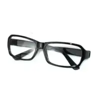 Очки имиджевые прямоугольные без диоптрий черные