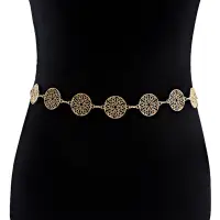 Цепочка на талию и пояс Восток золотистая 115 см