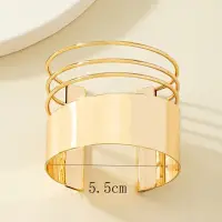 Браслет Геометрия безразмерный золотистый