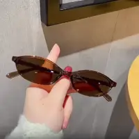 Очки солнцезащитные женские овальные коричневые