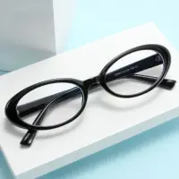 Очки имиджевые овальные без диоптрий черные