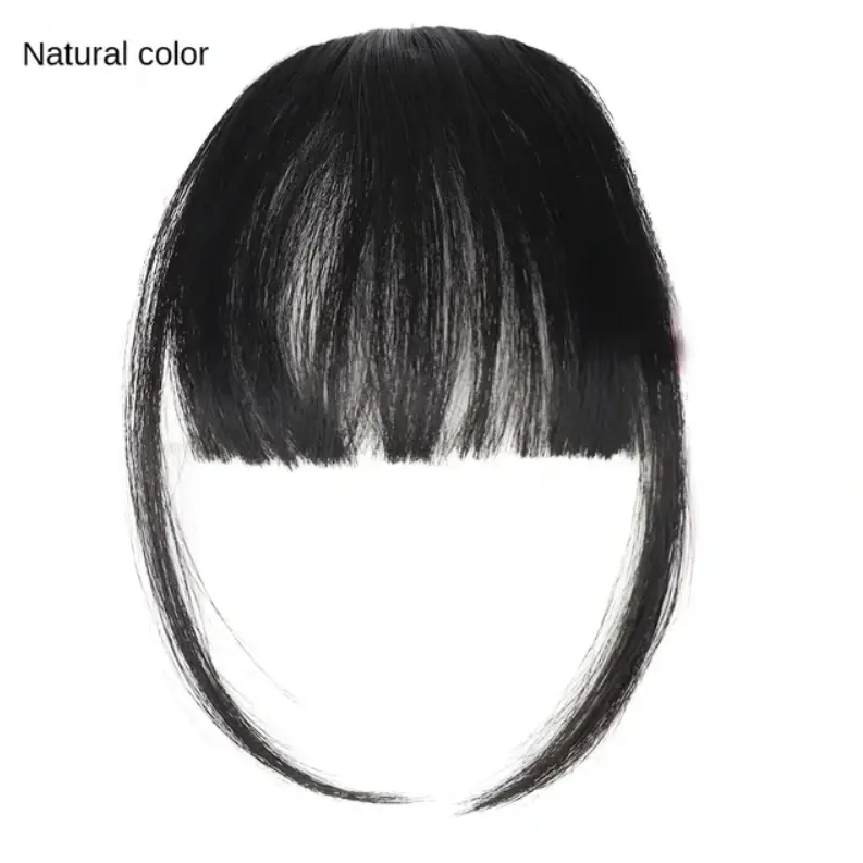 Накладная челка черная