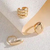 Набор колец массивные 3 штуки