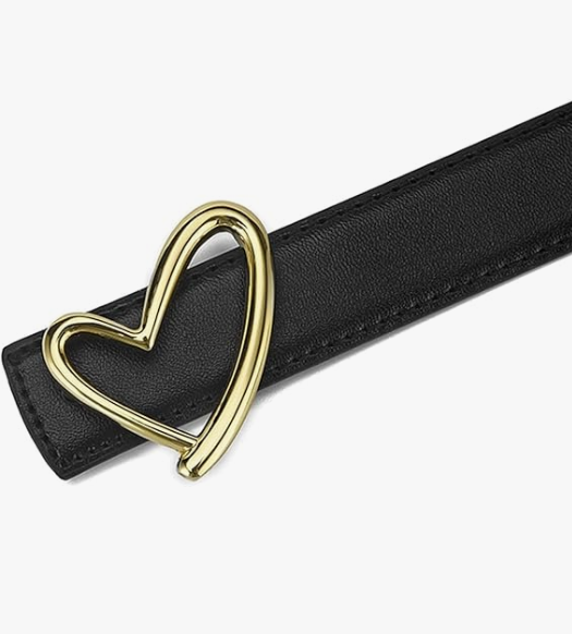 Ремень женский с пряжкой в форме сердца 105 см Ремень женский с пряжкой в форме сердца 105 см