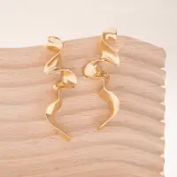 Клипсы длинные Зигзаг металлические 7 см