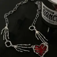 Цепочка на шею с подвеской Сердце y2k