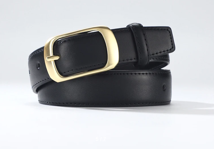 Ремень женский с золотой пряжкой 95 см Ремень женский с золотой пряжкой 95 см