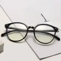 Очки имиджевые без диоптрий круглые черные