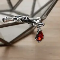 Палочка для волос шпилька Меч серебристая с кристаллом Палочка для волос шпилька Меч серебристая с кристаллом