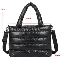 Сумка кросс-боди на плечо болоньевая черная