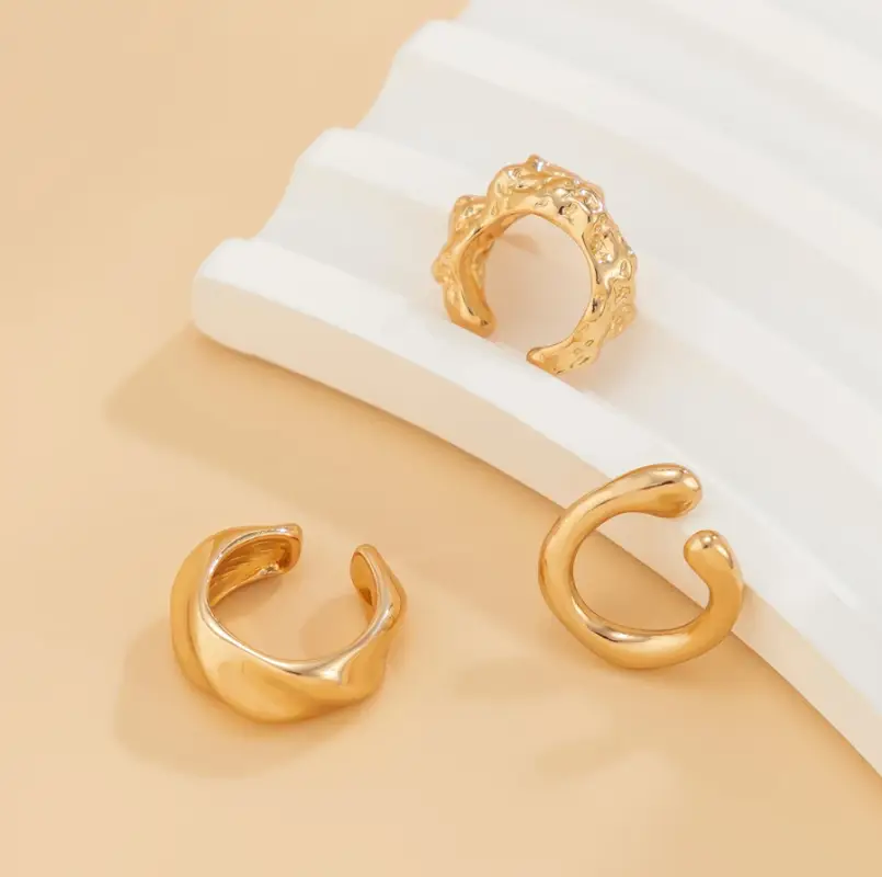 Каффы набор золотистые 3 штуки