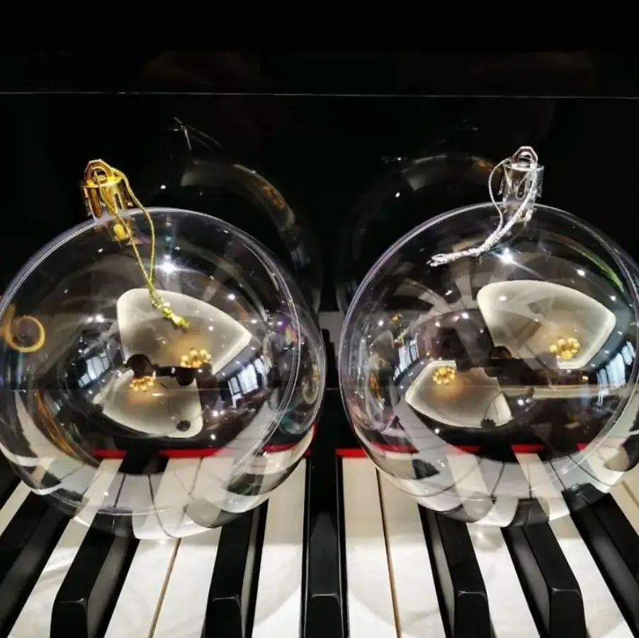 Пластиковые шарики заготовки для ёлочных игрушек 7 см 5 штук