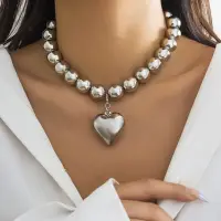 Колье на шею массивное с Сердцем