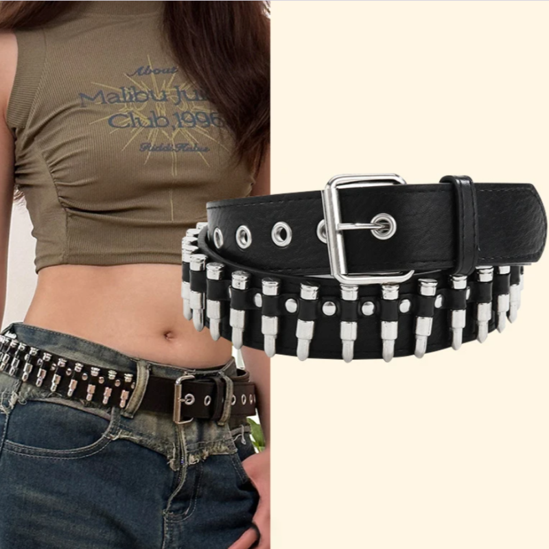 Ремень черный патронташ 95 см Ремень черный патронташ 95 см