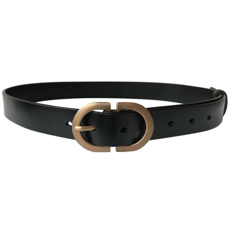 Ремень женский с золотой пряжкой 75 см Ремень женский с золотой пряжкой 75 см